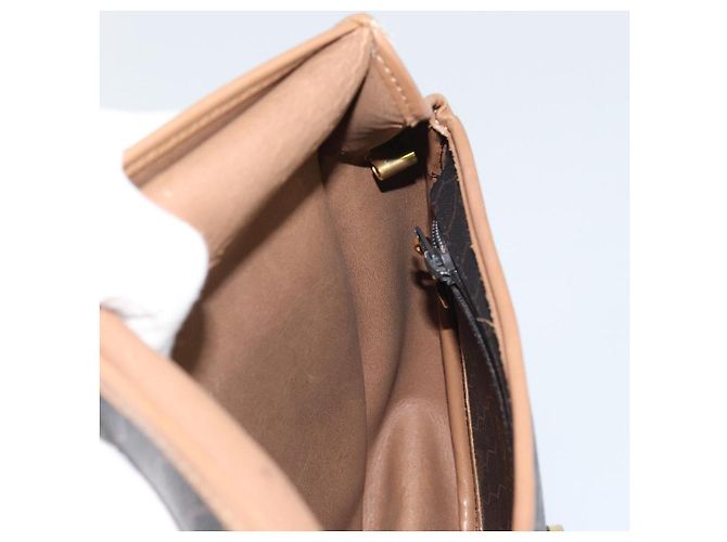 Borsa a Spalla in Tela Honeycomb PVC Nera e Dorata Auth BA8817 Christian Dior Nero D'oro - vista 18