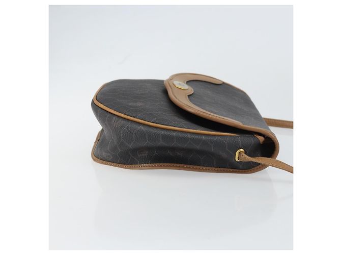 Borsa a Spalla in Tela Honeycomb PVC Nera e Dorata Auth BA8817 Christian Dior Nero D'oro - vista 4