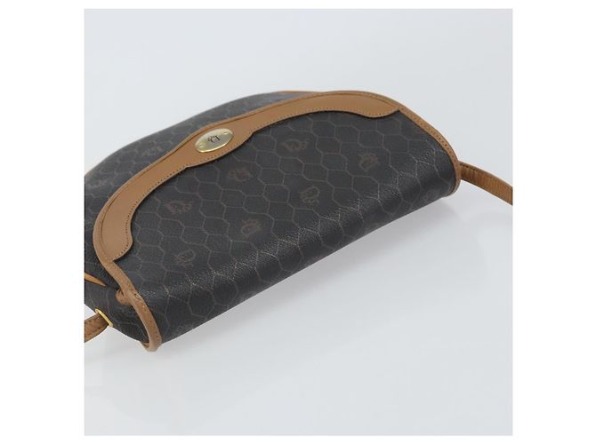 Borsa a Spalla in Tela Honeycomb PVC Nera e Dorata Auth BA8817 Christian Dior Nero D'oro - vista 6