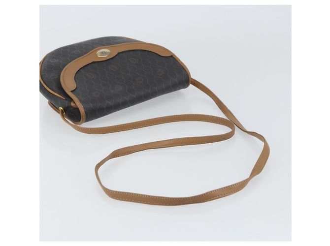 Borsa a Spalla in Tela Honeycomb PVC Nera e Dorata Auth BA8817 Christian Dior Nero D'oro - vista 7