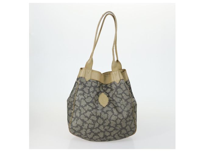 Borsa a Spalla Cartier Saint Laurent in Pelle 2 Set Beige Marrone Auth BA9213 - vista 2