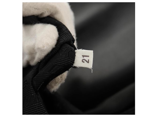 Borsa da lavoro PRADA in nylon e pelle nera argento autentica bs31717 Nero - vista 31
