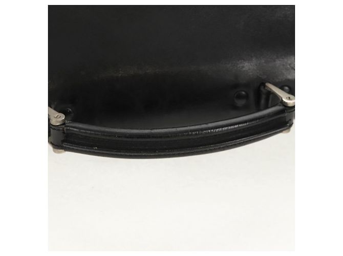 Borsa da lavoro PRADA in nylon e pelle nera argento autentica bs31717 Nero - vista 7