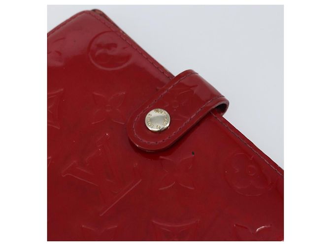 LOUIS VUITTON Cubierta de Planificador Diario Monogram Vernis PM Roja R21016 Auth BA8895 - vista 12