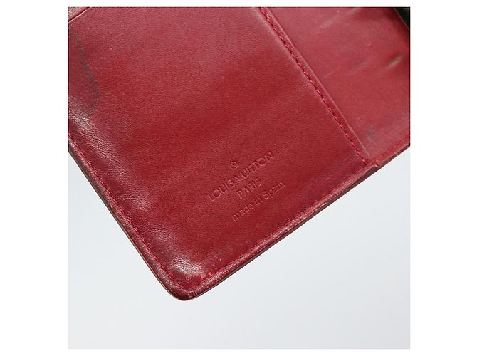 LOUIS VUITTON Cubierta de Planificador Diario Monogram Vernis PM Roja R21016 Auth BA8895 - vista 16