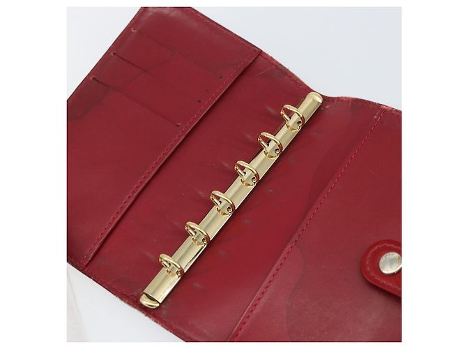 LOUIS VUITTON Cubierta de Planificador Diario Monogram Vernis PM Roja R21016 Auth BA8895 - vista 17