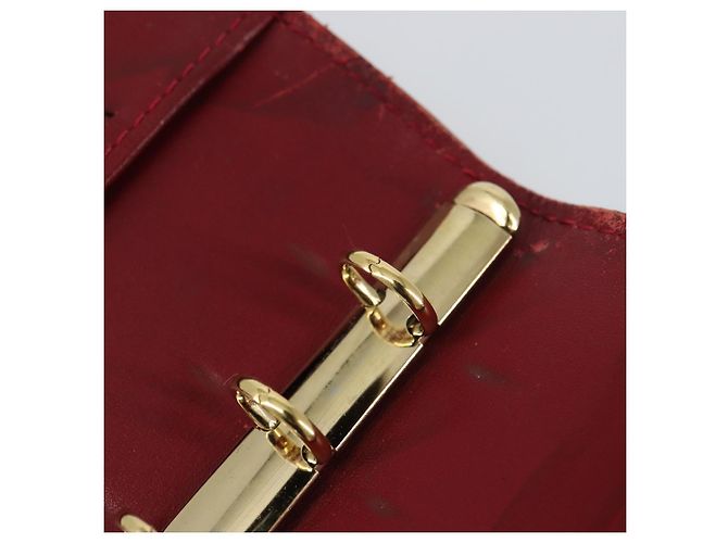 LOUIS VUITTON Cubierta de Planificador Diario Monogram Vernis PM Roja R21016 Auth BA8895 - vista 18