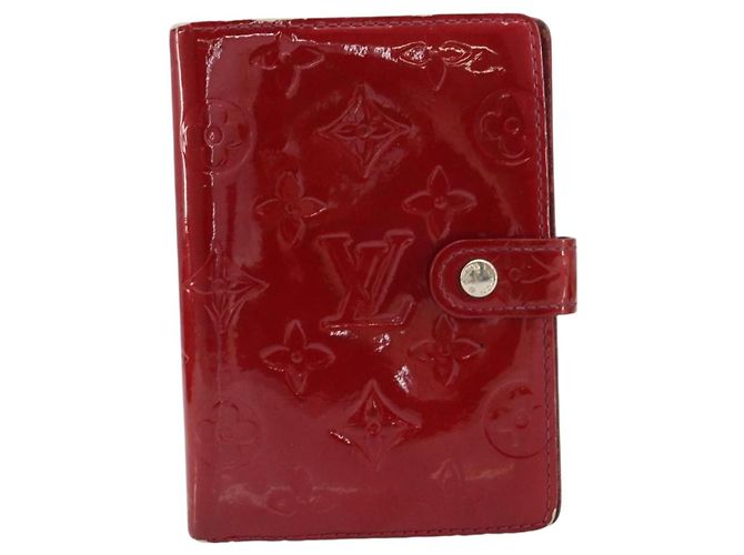 LOUIS VUITTON Cubierta de Planificador Diario Monogram Vernis PM Roja R21016 Auth BA8895 - vista 2