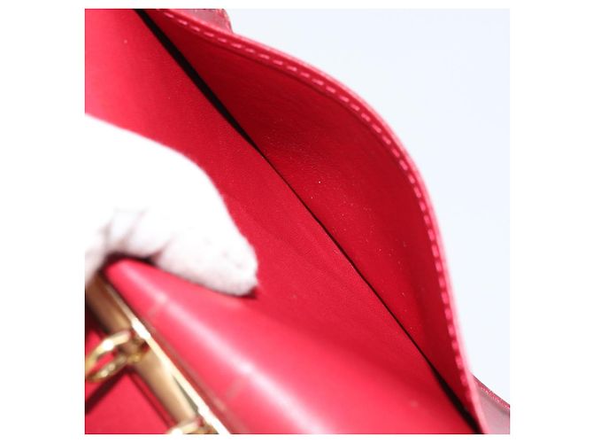 LOUIS VUITTON Cubierta de Planificador Diario Monogram Vernis PM Roja R21016 Auth BA8895 - vista 20