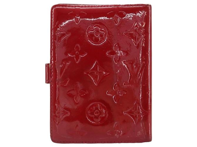 LOUIS VUITTON Cubierta de Planificador Diario Monogram Vernis PM Roja R21016 Auth BA8895 - vista 3