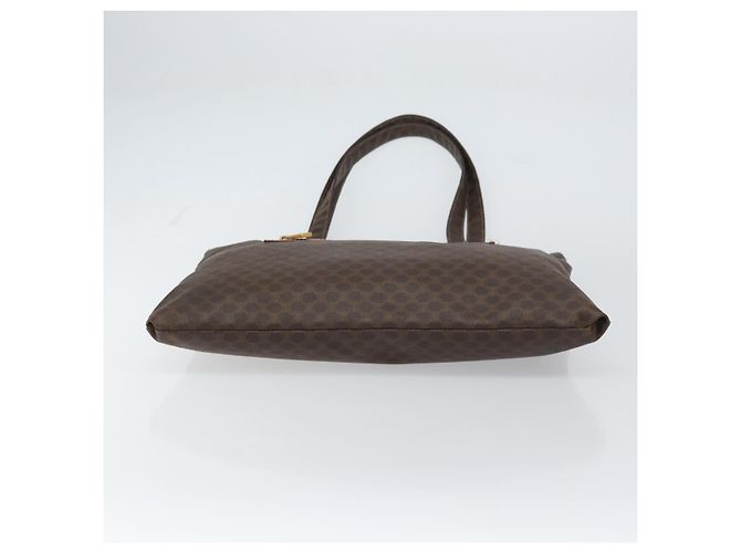Céline Borsa tote in tela Macadam CELINE in pelle PVC marrone oro Auth ep12237 D'oro - vista 9