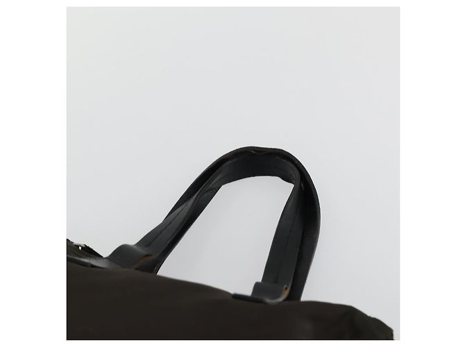 Borsa Tote PRADA Nylon 2 Set Kaki Beige Auth 151727 Cachi - vista 14