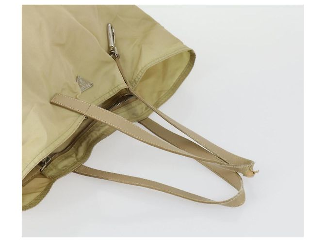 Borsa Tote PRADA Nylon 2 Set Kaki Beige Auth 151727 Cachi - vista 5