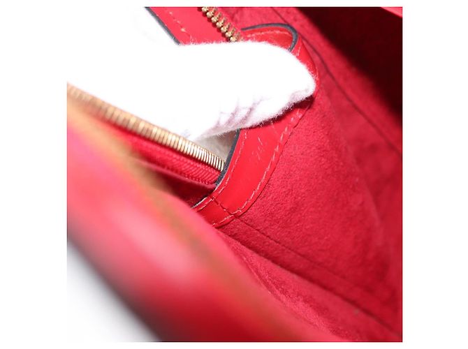 LOUIS VUITTON Borsa a Spalla Epi Lussac Rossa M52287 LV Auth BA8954 Rosso - vista 12