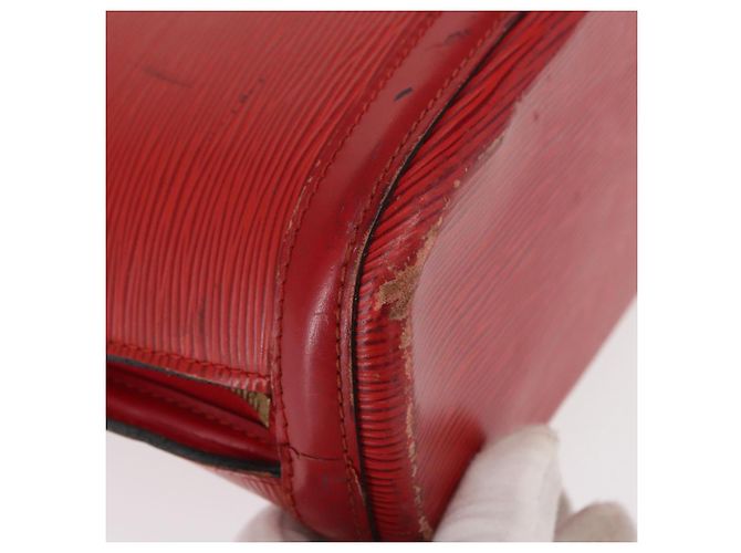 LOUIS VUITTON Borsa a Spalla Epi Lussac Rossa M52287 LV Auth BA8954 Rosso - vista 14