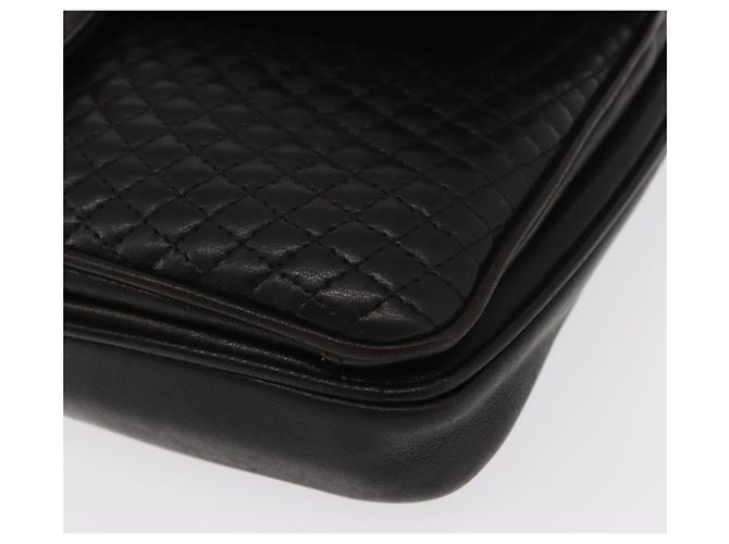 BALLY Borsa a Spalla a Catena Pelle Nera Oro Auth 156131 Nero D'oro - vista 11