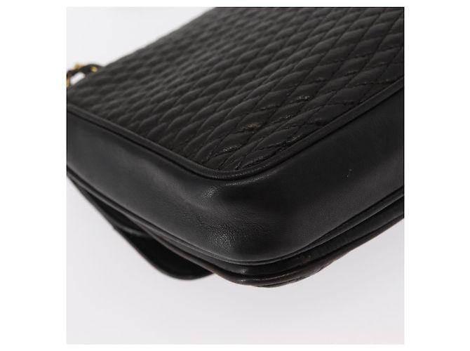 BALLY Borsa a Spalla a Catena Pelle Nera Oro Auth 156131 Nero D'oro - vista 12