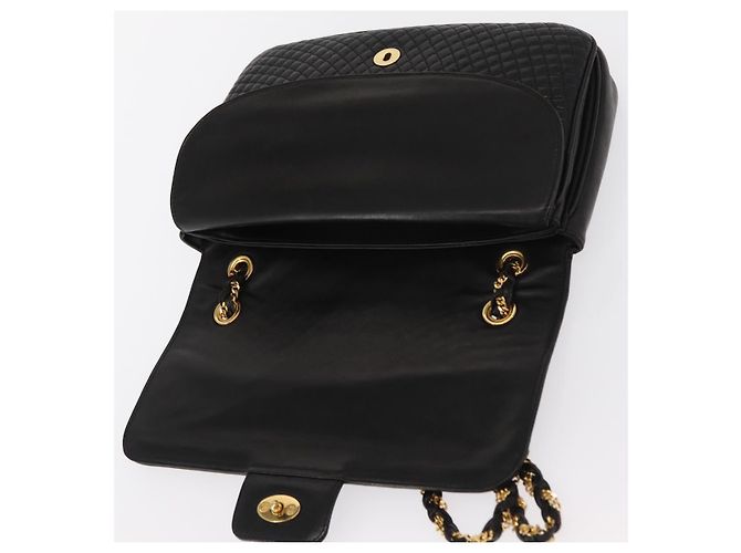 BALLY Borsa a Spalla a Catena Pelle Nera Oro Auth 156131 Nero D'oro - vista 15