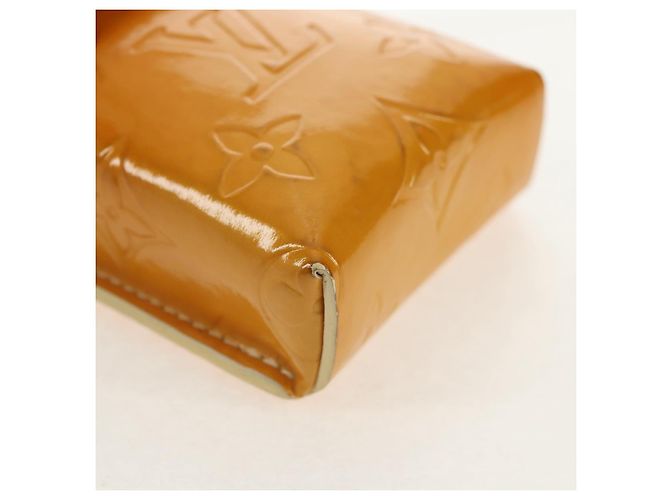 LOUIS VUITTON Monogram Vernis Custodia Verde Giallo Lime M91052 LV Auth BA8521 D'oro - vista 15