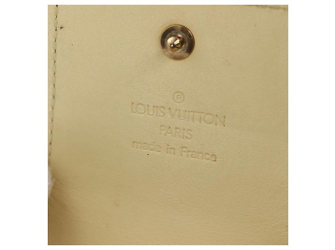 LOUIS VUITTON Monogram Vernis Custodia Verde Giallo Lime M91052 LV Auth BA8521 D'oro - vista 21
