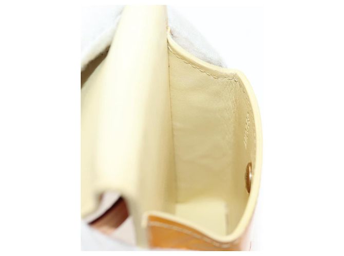 LOUIS VUITTON Monogram Vernis Custodia Verde Giallo Lime M91052 LV Auth BA8521 D'oro - vista 22