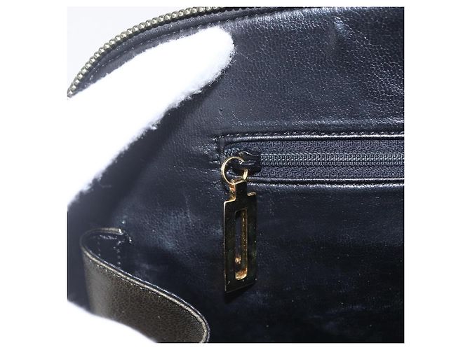 Borsa a mano in pelle Salvatore Ferragamo 2 in 1 khaki oro Auth gh1429 - vista 20