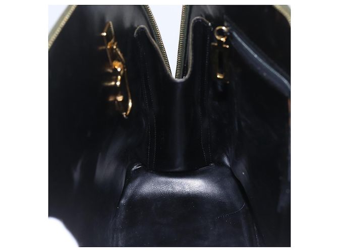 Borsa a mano in pelle Salvatore Ferragamo 2 in 1 khaki oro Auth gh1429 - vista 23