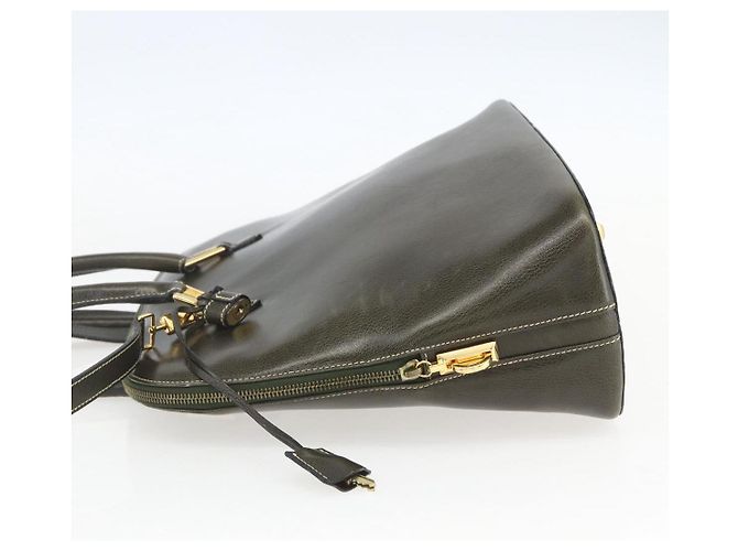 Borsa a mano in pelle Salvatore Ferragamo 2 in 1 khaki oro Auth gh1429 - vista 4