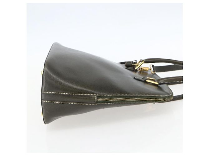 Borsa a mano in pelle Salvatore Ferragamo 2 in 1 khaki oro Auth gh1429 - vista 5