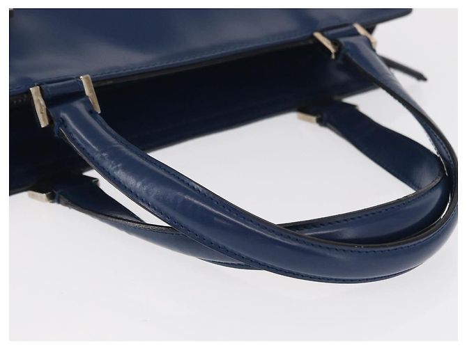Borsa a mano Gancini in pelle azzurro chiaro e oro Auth BA9168 di Salvatore Ferragamo D'oro Blu chiaro - vista 7