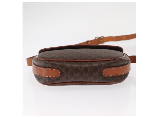 Céline Borsa a Spalla in Tela Macadam CELINE in Pelle PVC Marrone Oro Auth ep12228 D'oro - vista 9