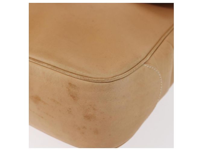 Borsa a Spalla Gancini in Pelle Beige Argento Auth BA8874 di Salvatore Ferragamo - vista 11