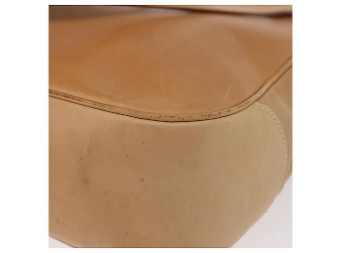 Borsa a Spalla Gancini in Pelle Beige Argento Auth BA8874 di Salvatore Ferragamo - vista 13