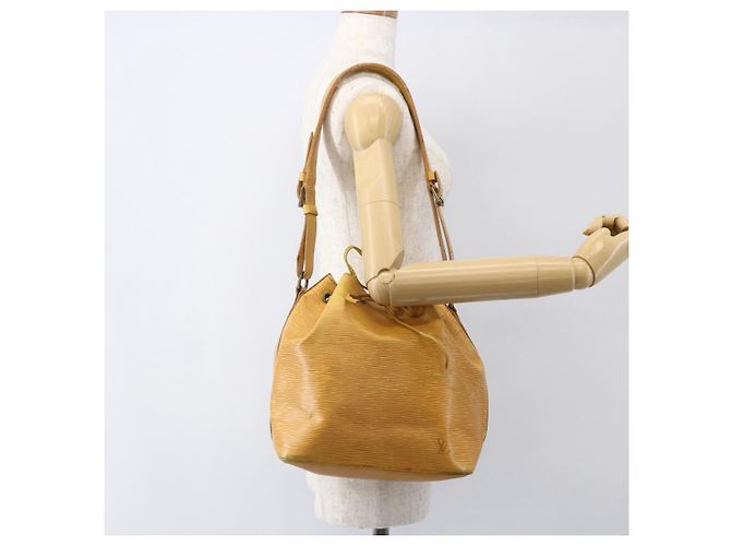 Noe LOUIS VUITTON Sac à épaule Petit Noé Epi Jaune M44109 LV Auth 155027 - vue 20