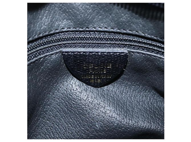 Céline Borsa a Spalla CELINE Circle in Pelle Nera e Oro Auth 156282 Nero D'oro - vista 16
