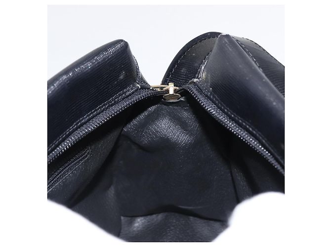 Céline Borsa a Spalla CELINE Circle in Pelle Nera e Oro Auth 156282 Nero D'oro - vista 18