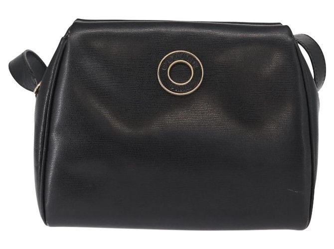 Céline Borsa a Spalla CELINE Circle in Pelle Nera e Oro Auth 156282 Nero D'oro - vista 2