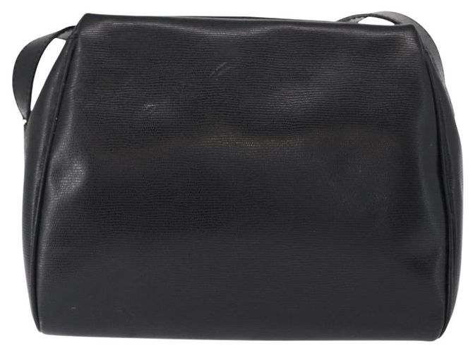 Céline Borsa a Spalla CELINE Circle in Pelle Nera e Oro Auth 156282 Nero D'oro - vista 3
