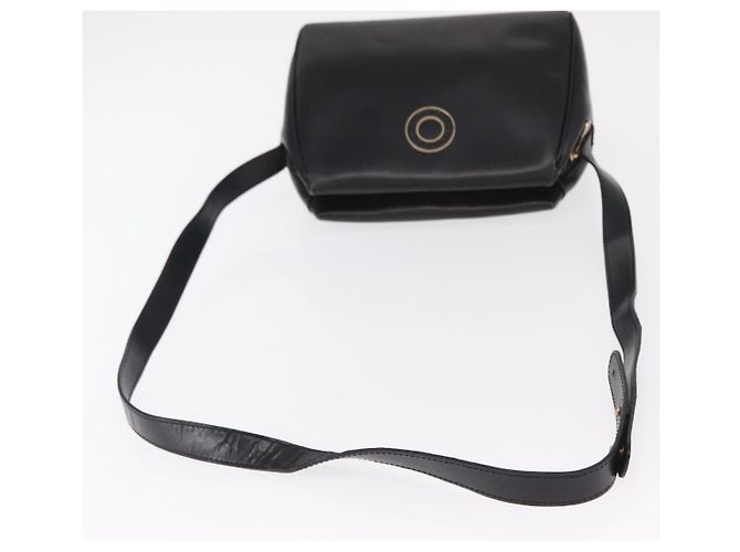 Céline Borsa a Spalla CELINE Circle in Pelle Nera e Oro Auth 156282 Nero D'oro - vista 7