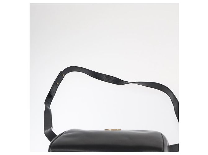 Céline Borsa a Spalla CELINE Circle in Pelle Nera e Oro Auth 156282 Nero D'oro - vista 8