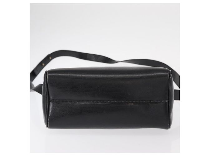 Céline Borsa a Spalla CELINE Circle in Pelle Nera e Oro Auth 156282 Nero D'oro - vista 9