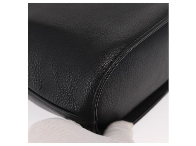 SAINT LAURENT Borsa a mano in pelle 2 in 1 Nera Oro Auth 156174 Nero D'oro - vista 12