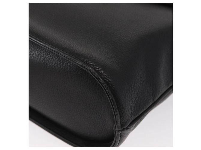 SAINT LAURENT Borsa a mano in pelle 2 in 1 Nera Oro Auth 156174 Nero D'oro - vista 13