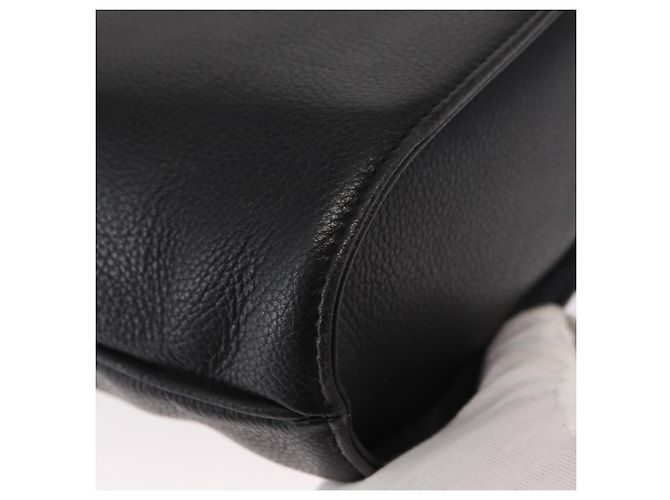 SAINT LAURENT Borsa a mano in pelle 2 in 1 Nera Oro Auth 156174 Nero D'oro - vista 14