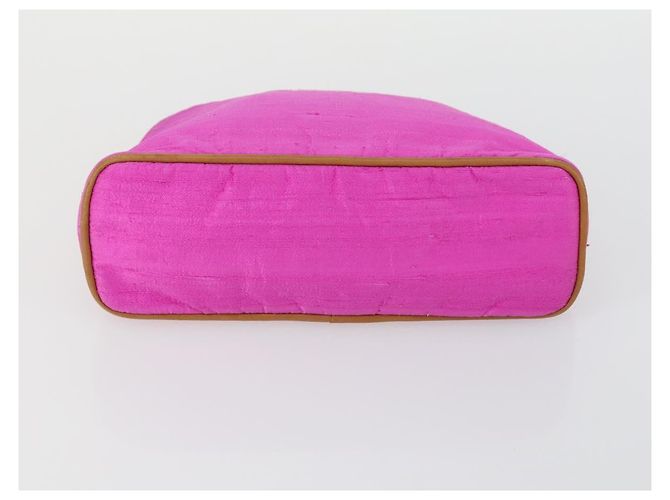 Hermès Pochette HERMES in tela 3 pezzi Rosa Nero Marrone Auth bs31480 - vista 12