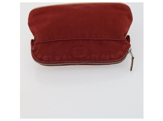 Hermès Pochette HERMES in tela 3 pezzi Rosa Nero Marrone Auth bs31480 - vista 17