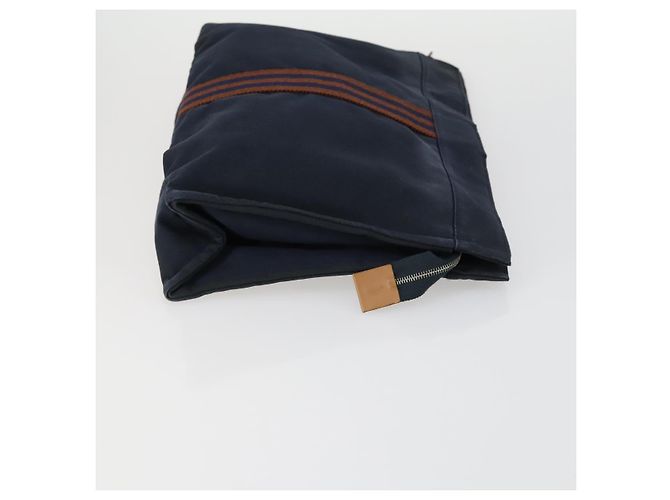 Hermès Pochette HERMES in tela 3 pezzi Rosa Nero Marrone Auth bs31480 - vista 4