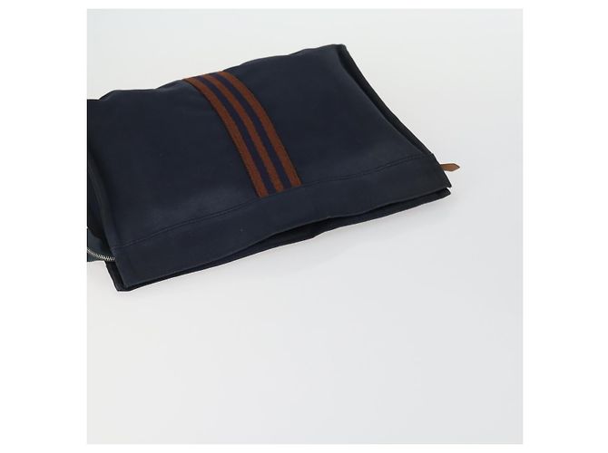 Hermès Pochette HERMES in tela 3 pezzi Rosa Nero Marrone Auth bs31480 - vista 5