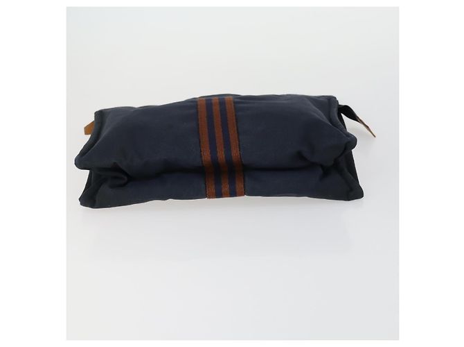Hermès Pochette HERMES in tela 3 pezzi Rosa Nero Marrone Auth bs31480 - vista 6