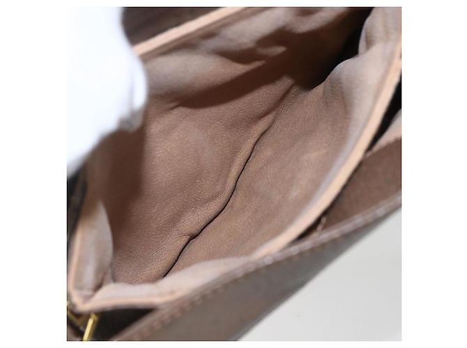 Borsa Sherry Line GG Supreme Web di GUCCI in PVC beige e oro 10 02 037 Auth 157006 D'oro - vista 20